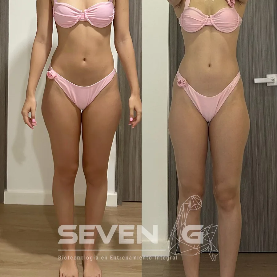 Antes y después de Sofía Arcila, 12 semanas