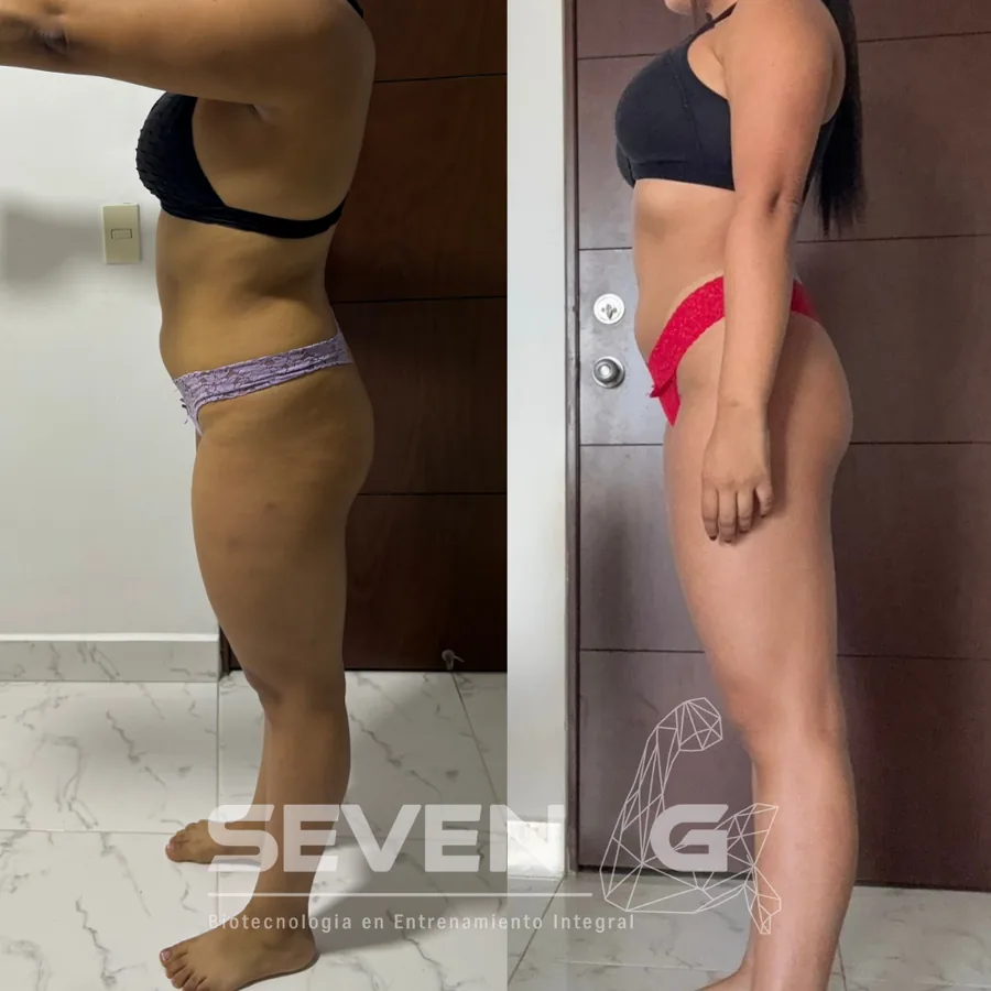 Antes y después de Valentina Rios, 24 semanas